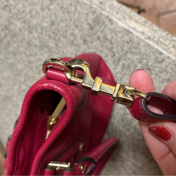 Tory Burch Amanda Satchel Crossbody in Red - Picture 4 of 5